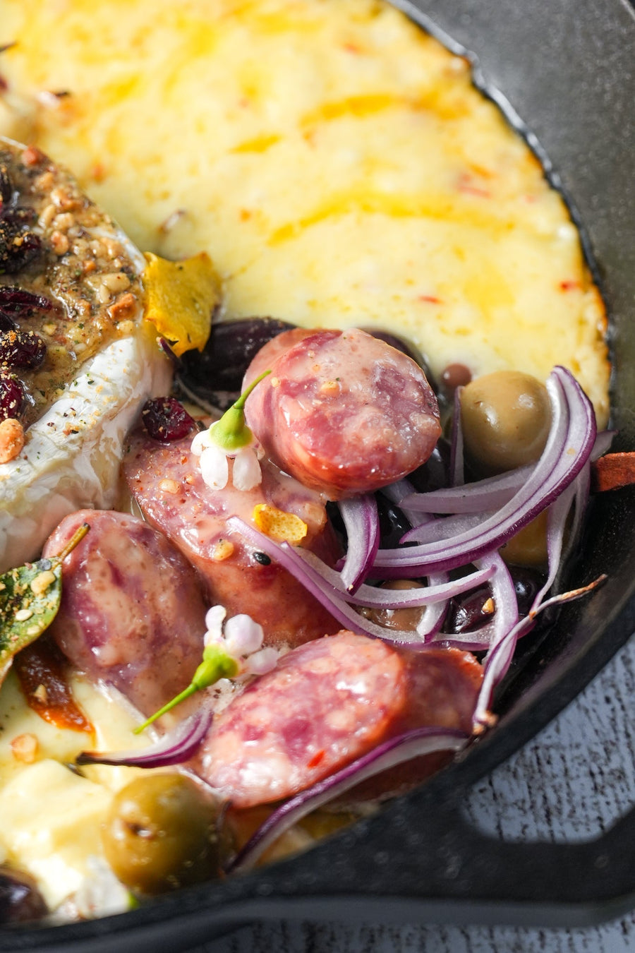 Cheese Kransky Sizzle Skillet