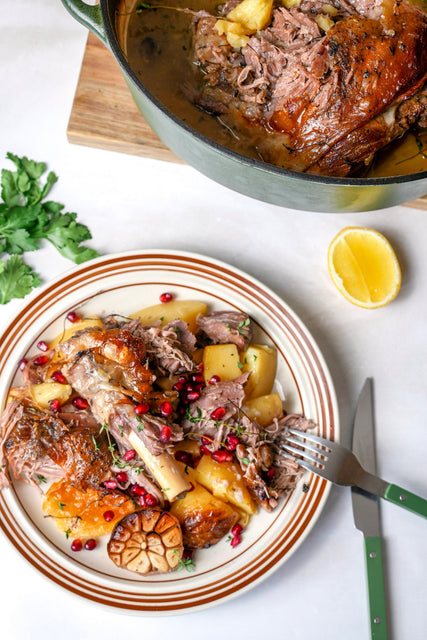 Slow Cooked Lamb Leg with Potatoes | Easy Winter Roast Recipe