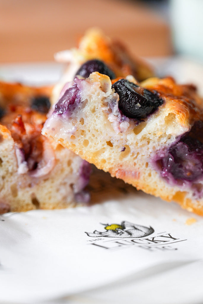 Crispy Bacon Focaccia with Grapes (Easy Entertaining Recipe)