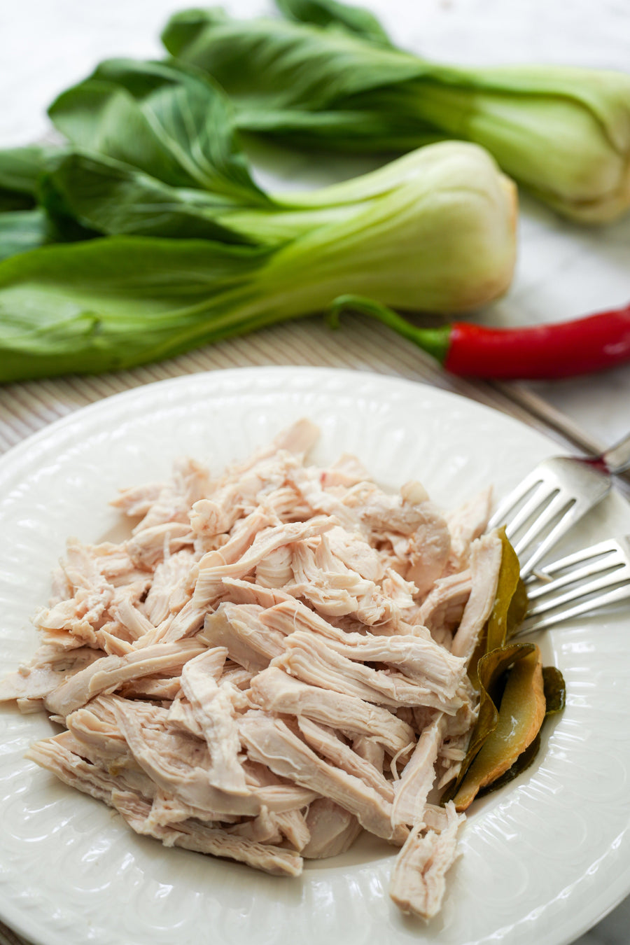 Fragrant Poached & Shredded Coconut Chicken