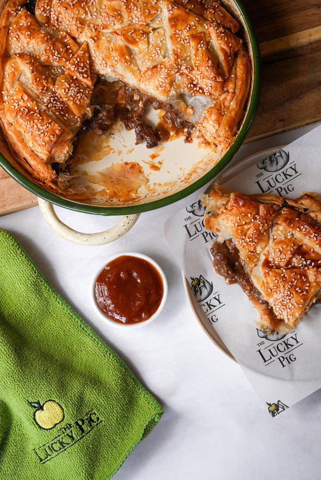 Slow Cooked Pulled Beef Pie