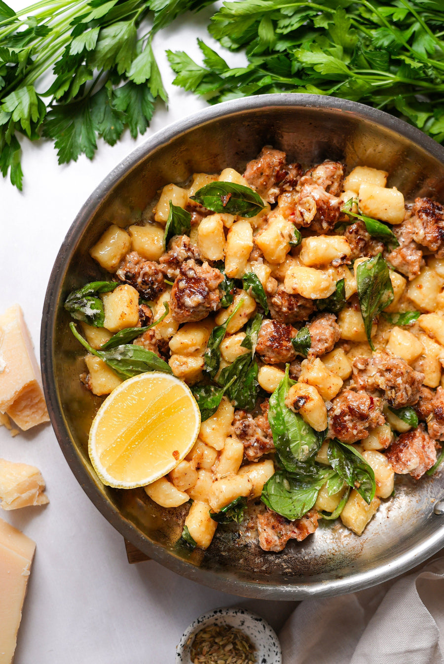 Creamy Pork Sausage Gnocchi (feat. 'The Leaning Tower' Italian Sausages)