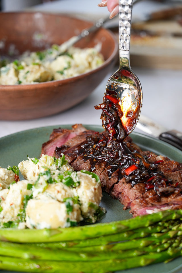 Steak with Sweet & Spicy Jam