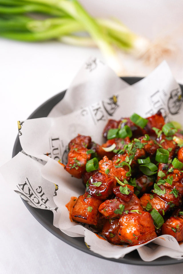Crispy Pork Belly Popcorn Bites