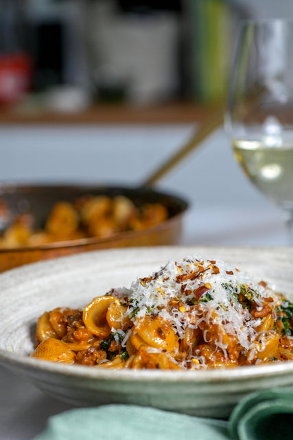 Leaning Tower Sausage & Cavolo Nero Orecchiette