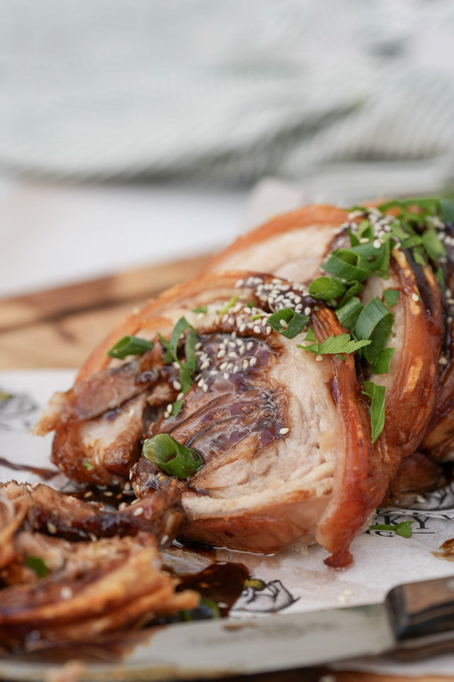 Miso & Soy Glazed Pork Belly Roll