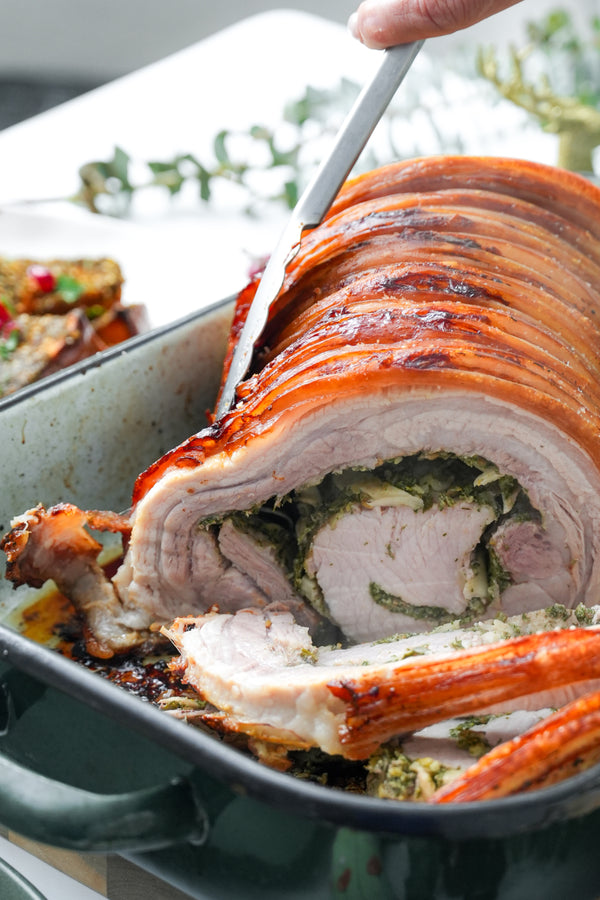 Porchetta with Fresh Herb Stuffing