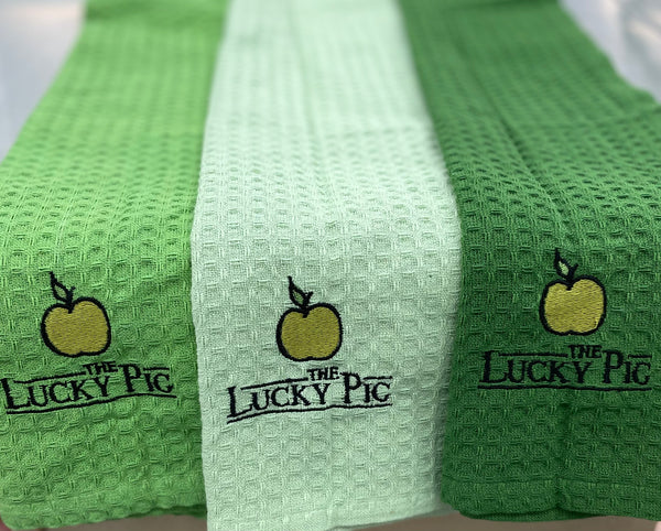 TLP Branded Tea Towel | simple | apparel, bbqing, The Lucky Pig | The Lucky Pig