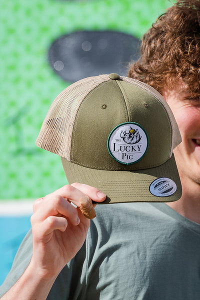 Flexfit Retro Trucker Cap | simple | apparel, bbqing, cap, hat, The Lucky Pig | The Lucky Pig