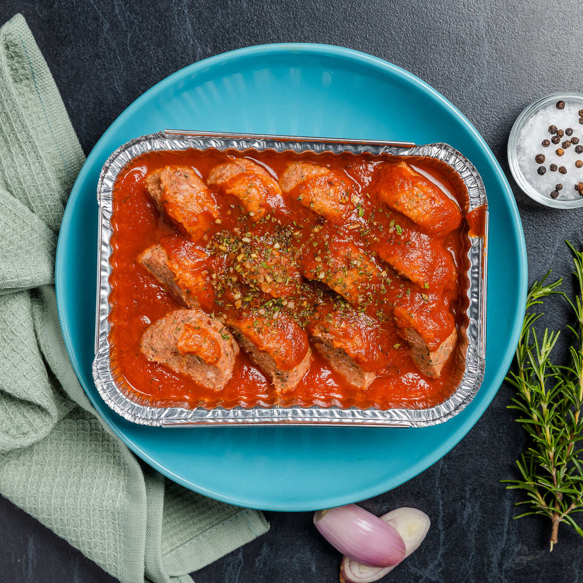 Meatballs in Tomato Passata The Lucky Pig