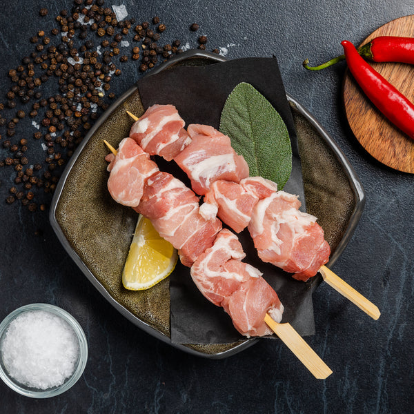 Pork Belly Kebabs | simple | pork | The Lucky Pig