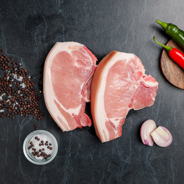 Free Range Pork Chops | simple | pork | The Lucky Pig