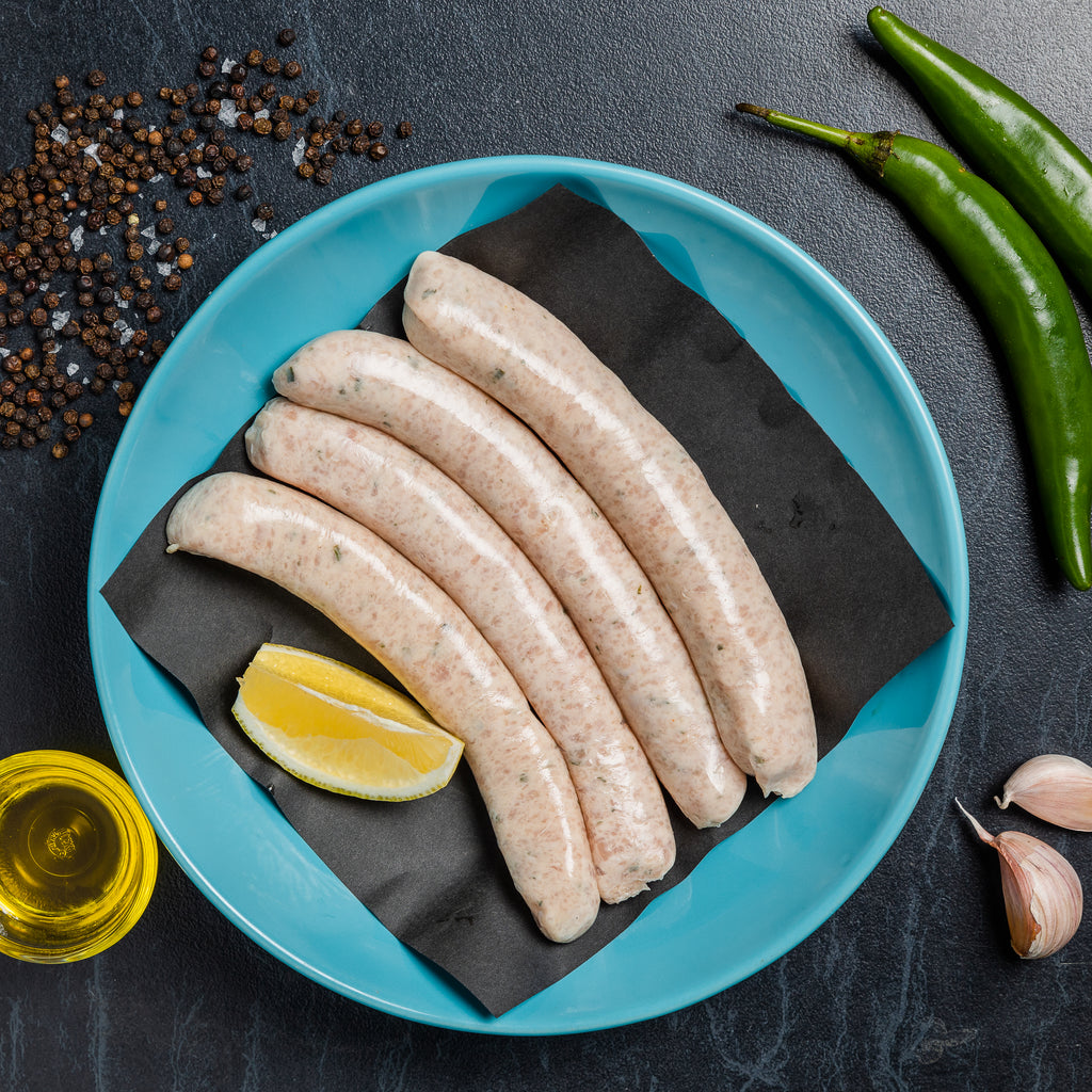 Chicken and Chive Sausages | simple | sausages | The Lucky Pig