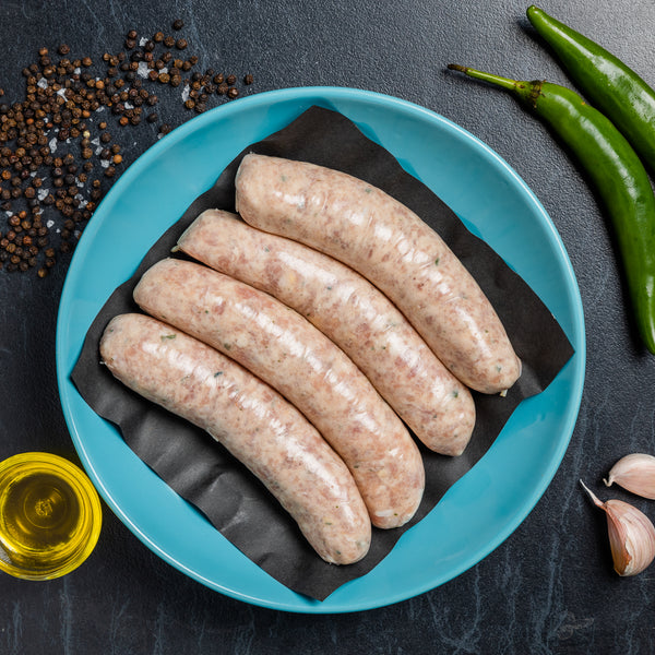 Pork & Apple Cider Sausages | simple | sausages | The Lucky Pig