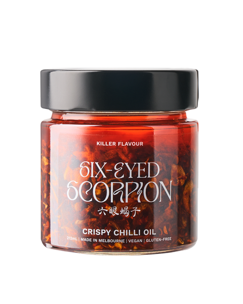 Six Eyed Scorpion Chilli Oil | simple | BBQ, pantry, rub | The Lucky Pig